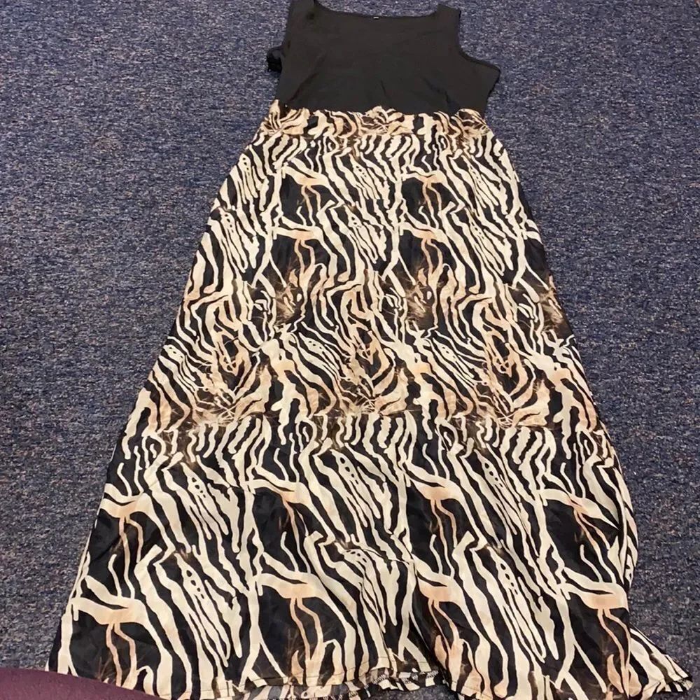 Maxi Zebra Print Dress sz. XL